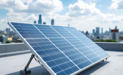 Especialistas em energia solar em Goiás desenvolvendo projeto fotovoltaico personalizado. - Painel solar instalado sobre cobertura residencial.
